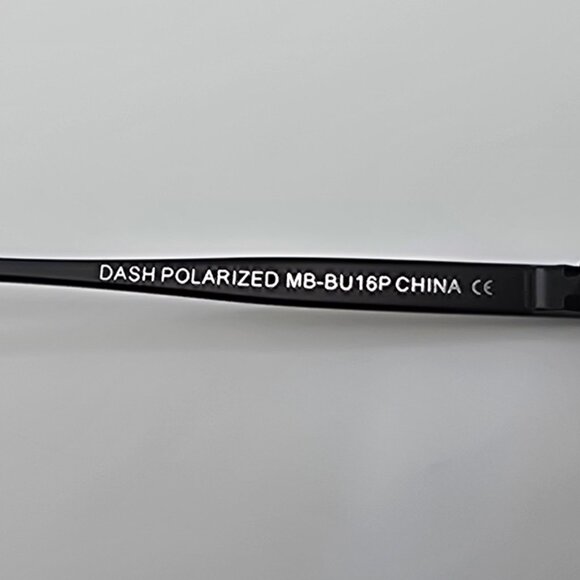 Diff Eyewear Dash Black Frame Polarized Blue Mirror Lens Aviator Sunglasses 61mm - Picture 11 of 16